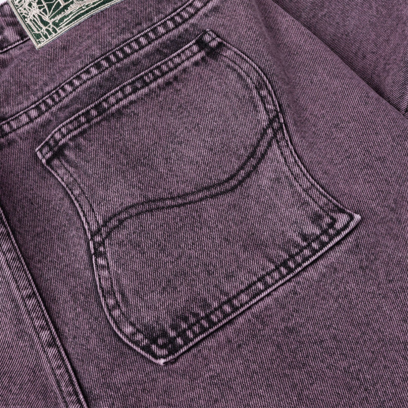 Dime Classic Relaxed Denim Pants Overdyed plum