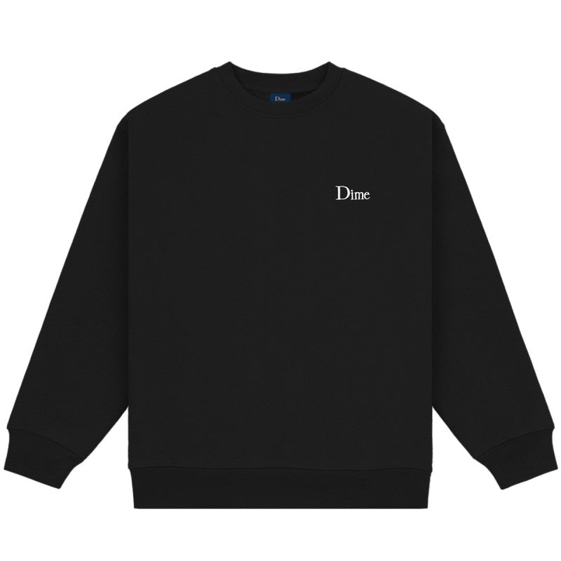 Dime Classic Small Logo Crewneck Black