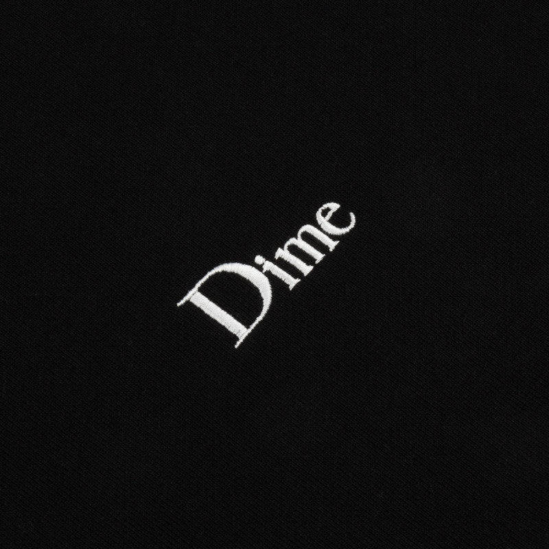 Dime Classic Small Logo Crewneck Black