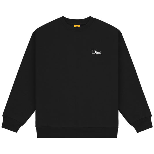 Dime Classic Small Logo Crewneck Sweater Black