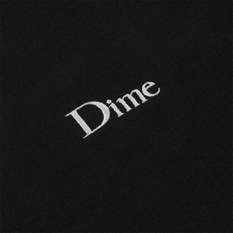 Dime Classic Small Logo Crewneck Sweater Black