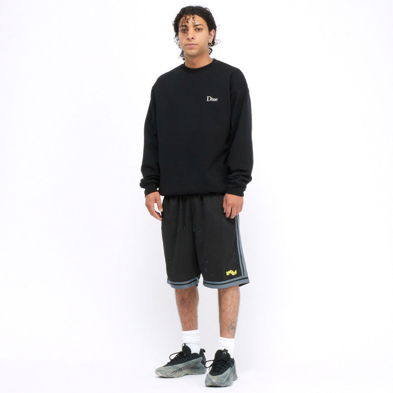 Dime Classic Small Logo Crewneck Sweater Black