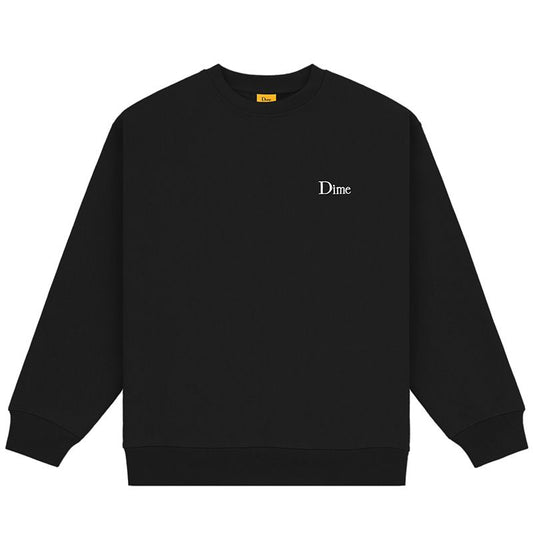 Dime Classic Small Logo Crewneck Sweater Black