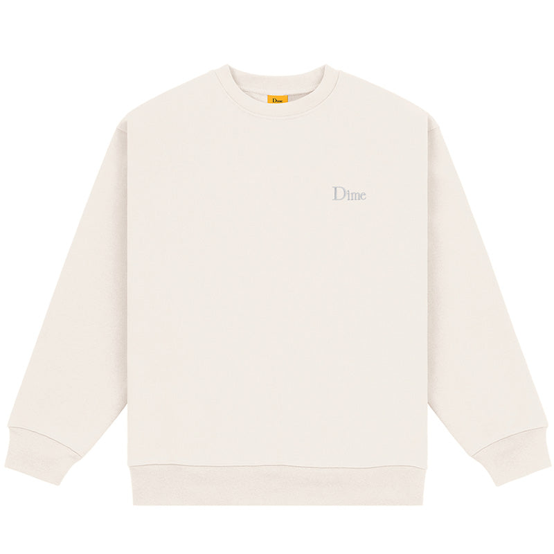 Dime Classic Small Logo Crewneck Sweater Bone