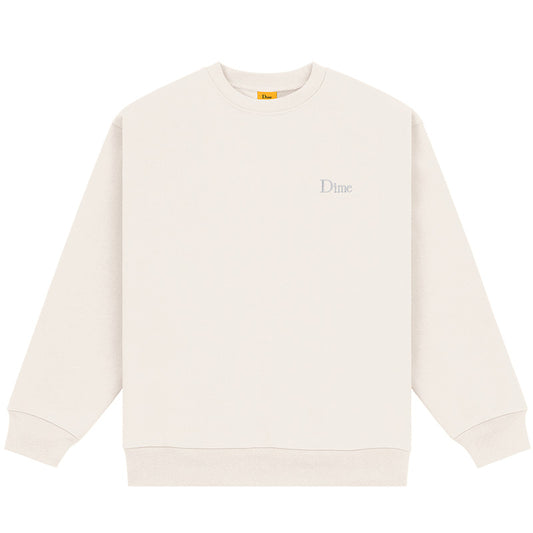 Dime Classic Small Logo Crewneck Sweater Bone