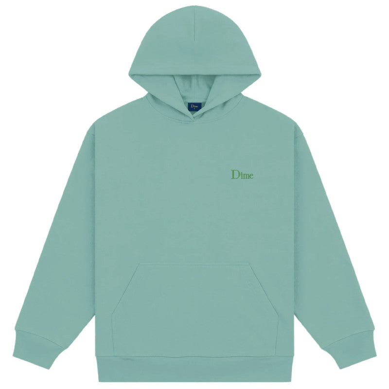 Dime Classic Small Logo Hooded Sweater Seaweed