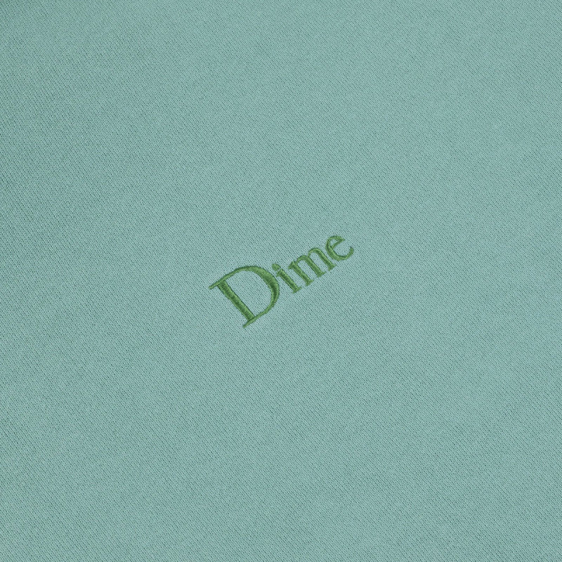 Dime Classic Small Logo Hooded Sweater Seaweed