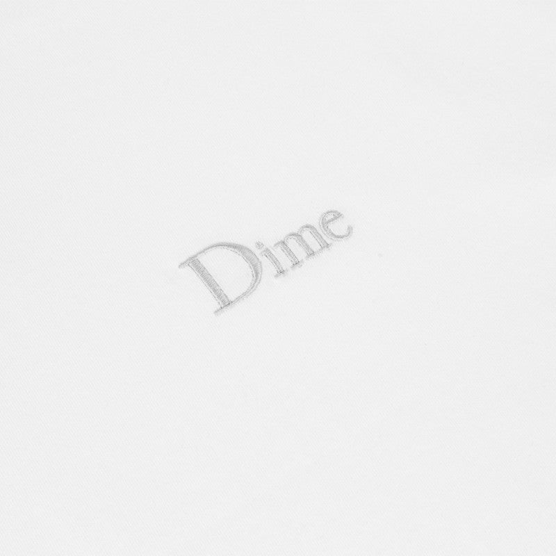 Dime Classic Small Logo Longsleeve T-Shirt White