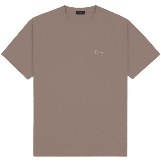 Dime Classic Small Logo T-Shirt Deep Sepia