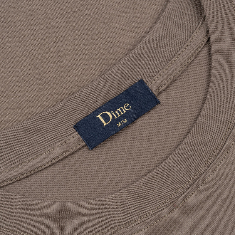 Dime Classic Small Logo T-Shirt Deep Sepia