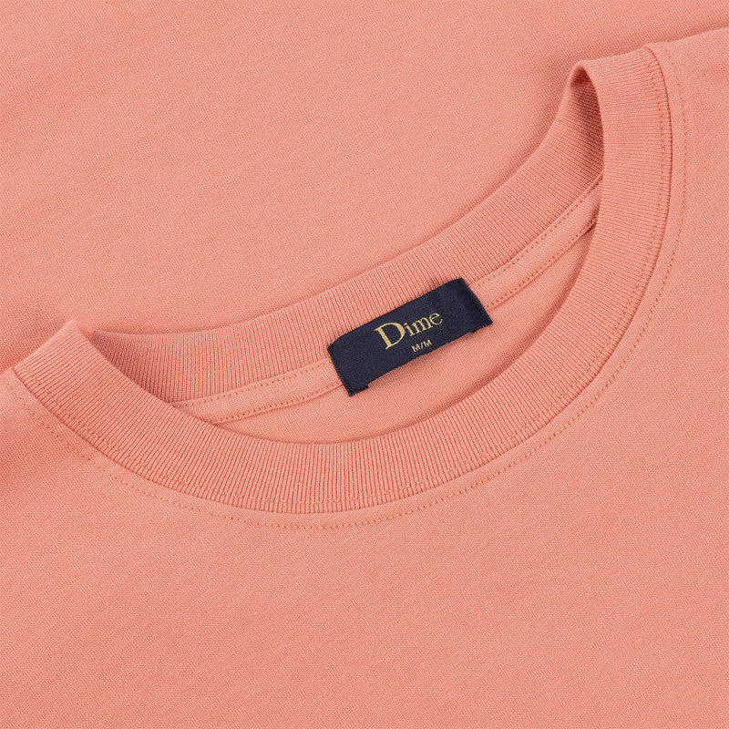 Dime Classic Small Logo T-Shirt Pink Clay