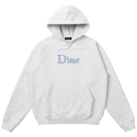 Dime Classic Spiked Hooded Sweater Ash