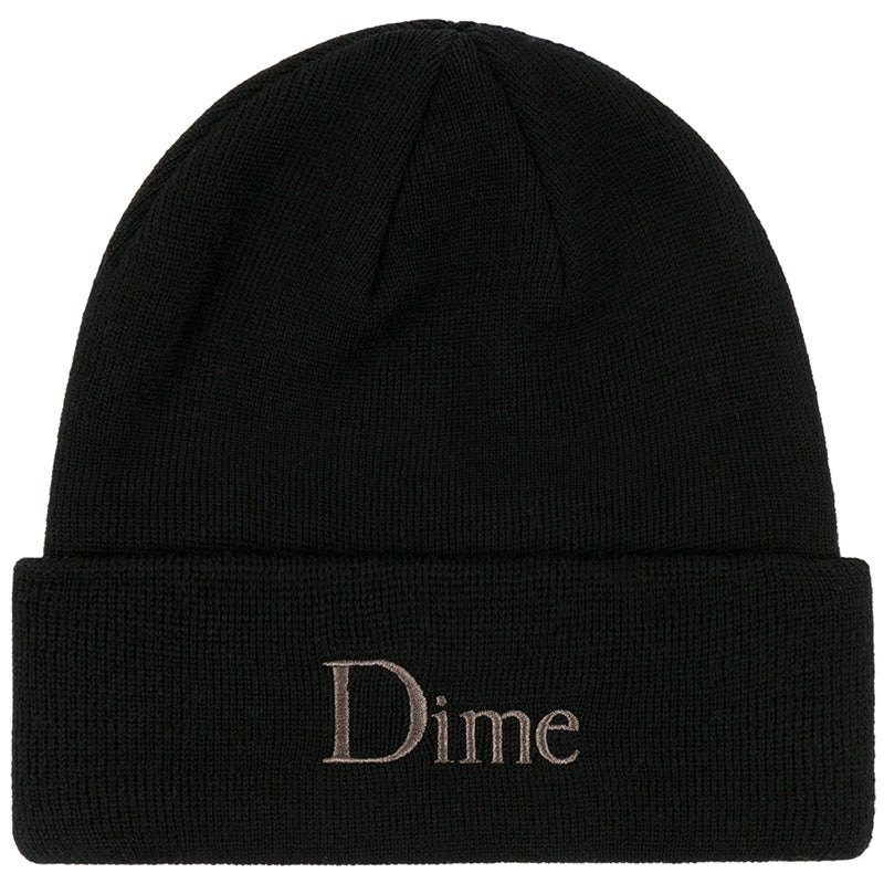 Dime Classic Wool Fold Beanie Black