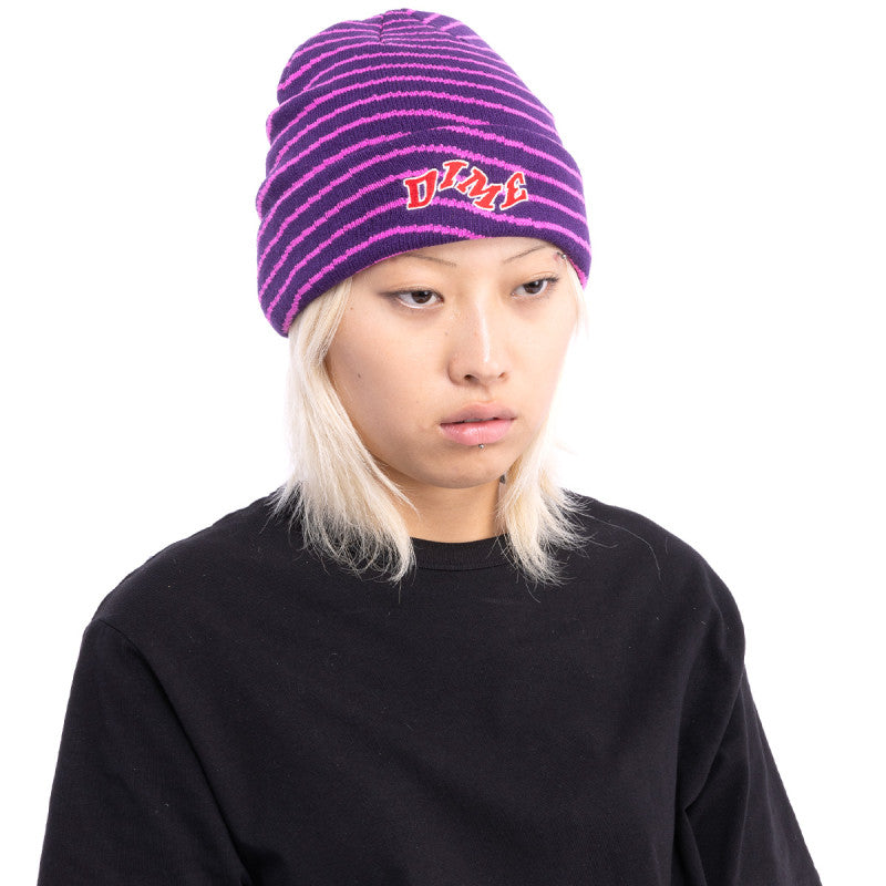 Dime College Wave Cuff Beanie Burgundy