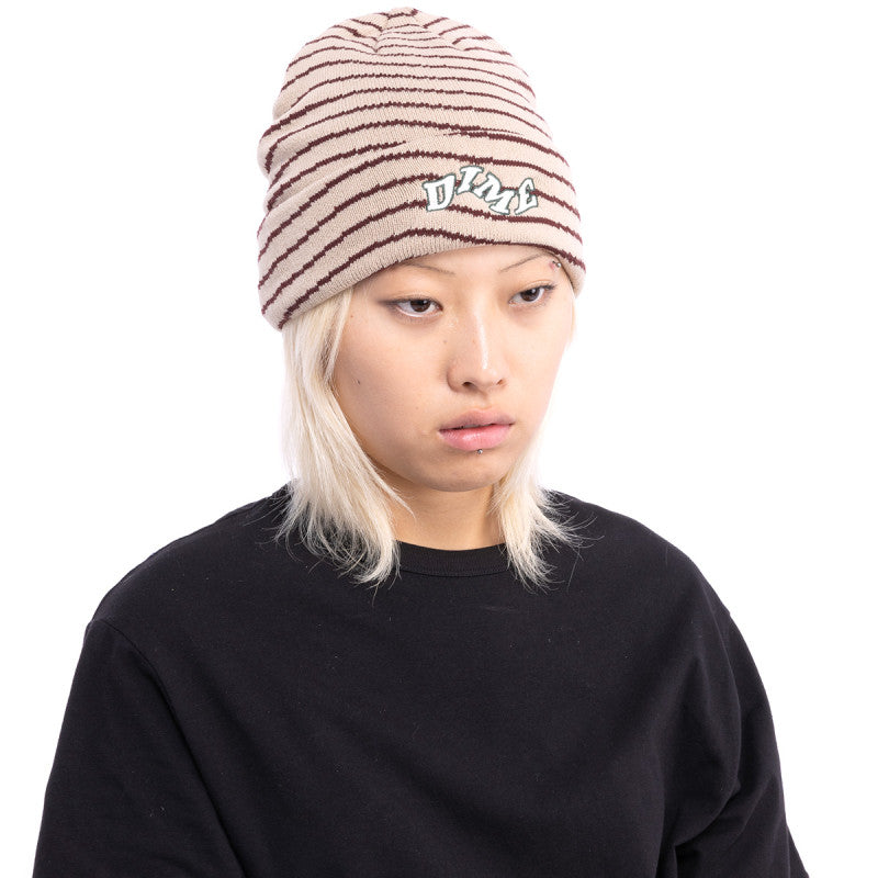 Dime College Wave Cuff Beanie Tan