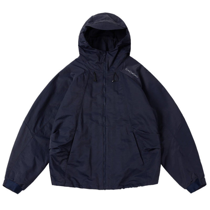 Dime Crinkled Tech Windbreaker Dark Navy