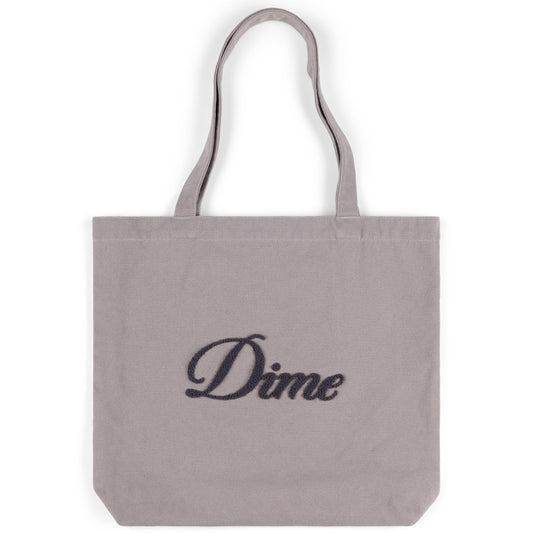 Dime Cursive Chenille Tote Bag Concrete