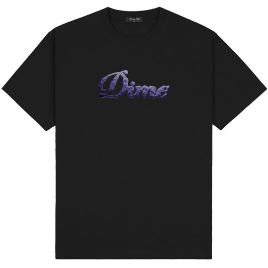 Dime Cursive Cloud T-Shirt Black