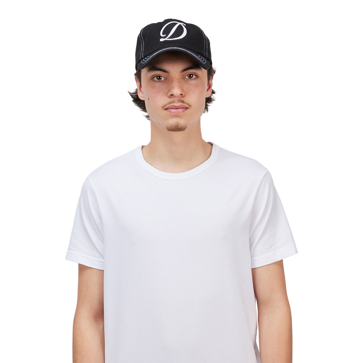 Dime Cursive Denim Worker Cap Black Washed