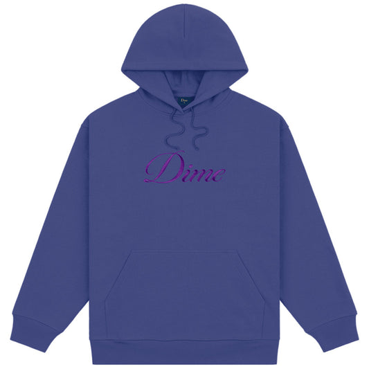 Dime Cursive Logo Hoodie Indigo