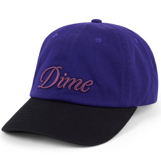 Dime Cursive Low Pro Cap Purple/Black