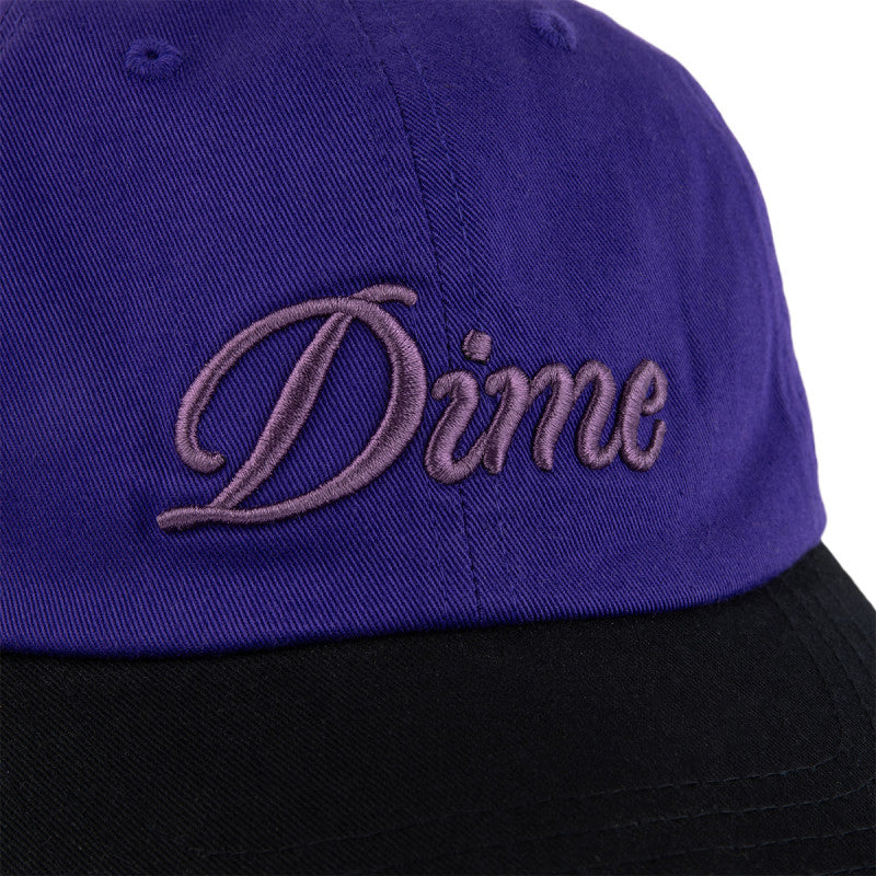 Dime Cursive Low Pro Cap Purple/Black