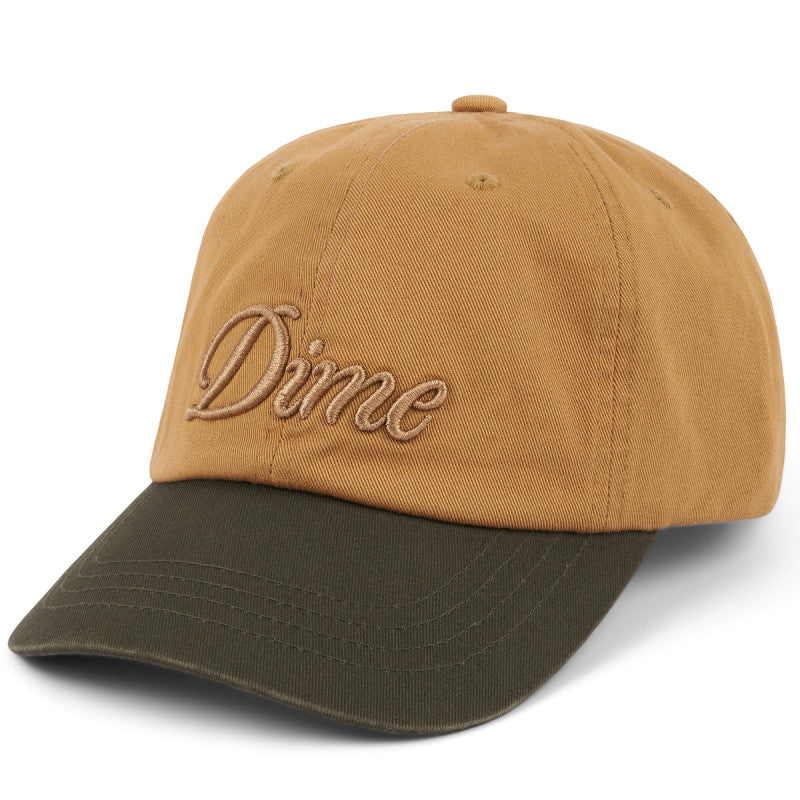 Dime Cursive Low Pro Cap Wheat/Green