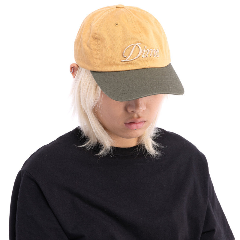 Dime Cursive Low Pro Cap Wheat/Green