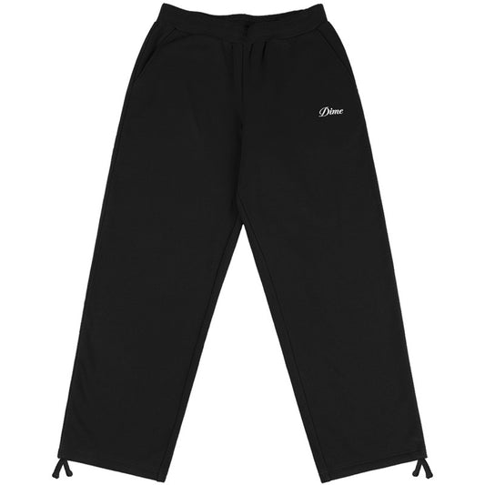 Dime Cursive Small Logo Sweatpants Black