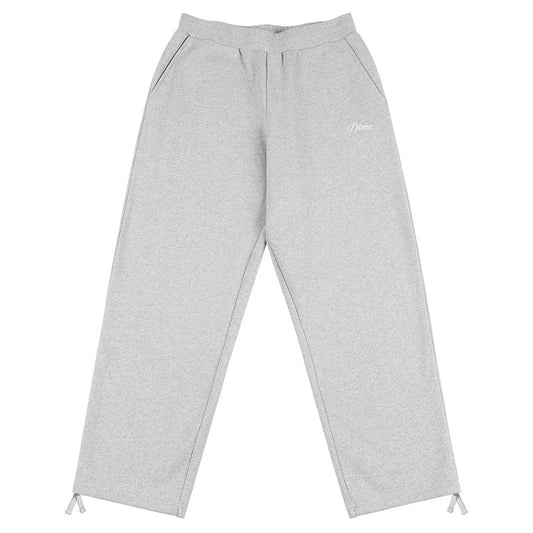 Dime Cursive Small Logo Sweatpants Heather Gray