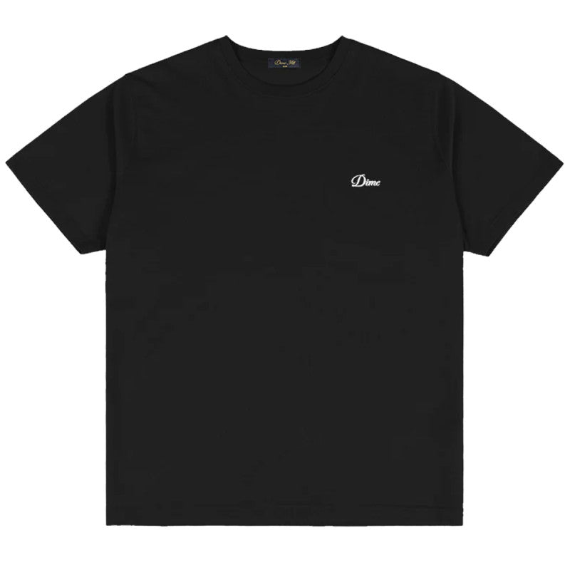 Dime Cursive Small Logo T-Shirt Black