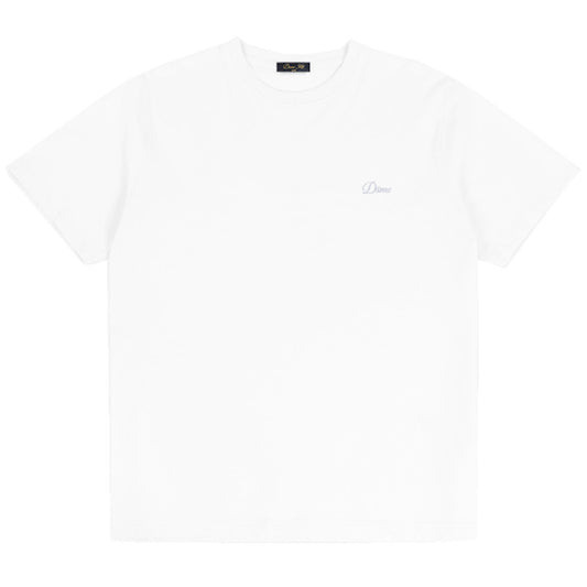 Dime Cursive Small Logo T-Shirt White