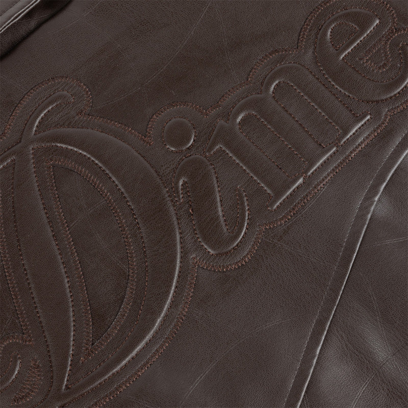 Dime Debossed Wavy Jacket Brown