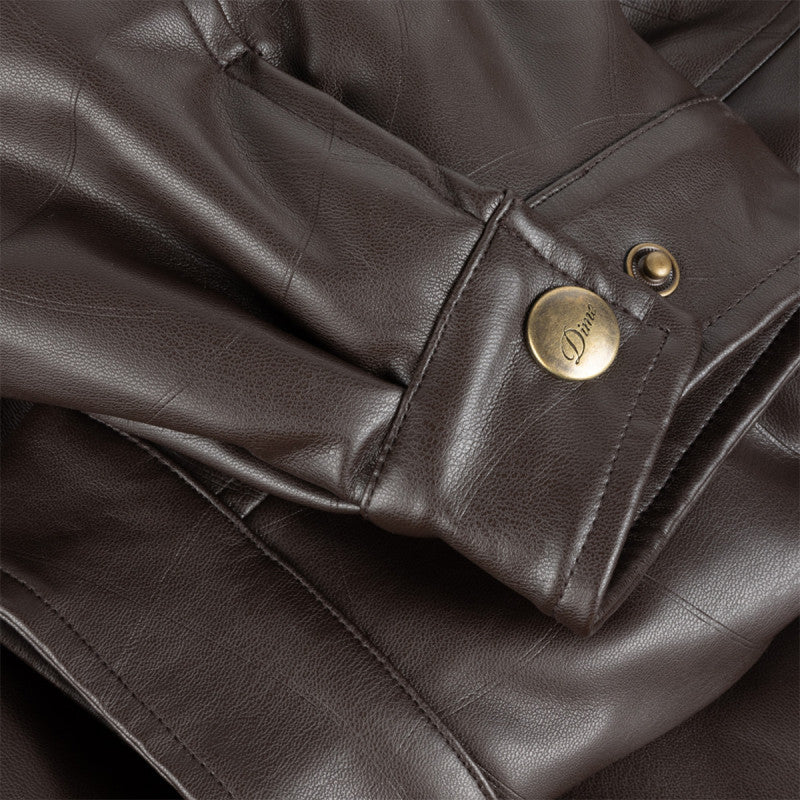 Dime Debossed Wavy Jacket Brown