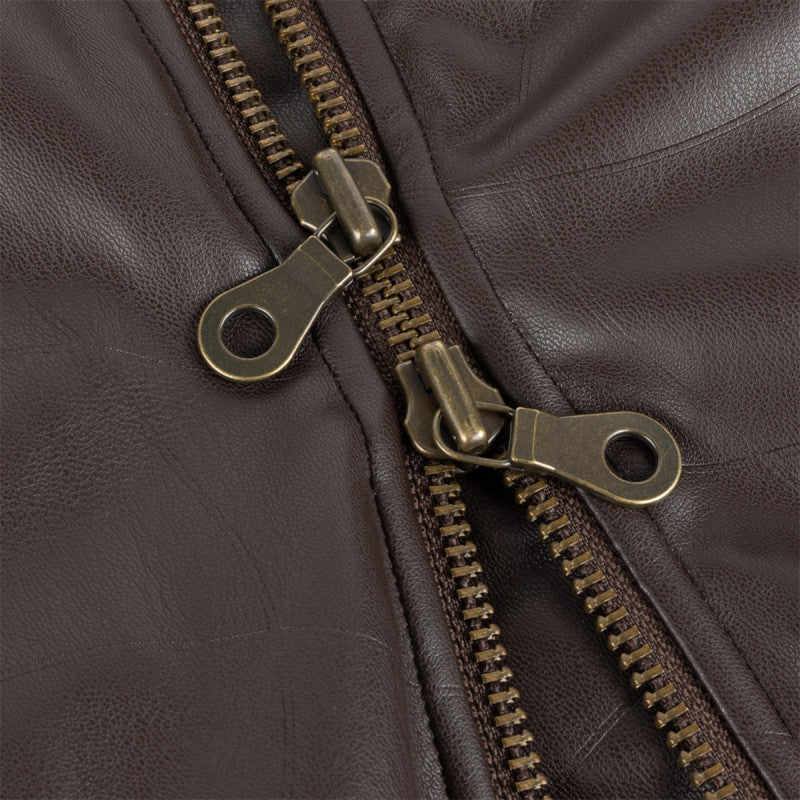Dime Debossed Wavy Jacket Brown