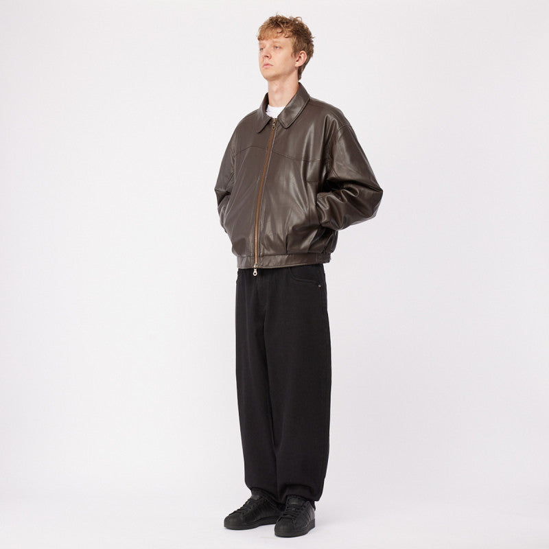Dime Debossed Wavy Jacket Brown