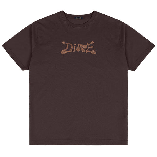 Dime Fingerprint T-Shirt Dark Brown