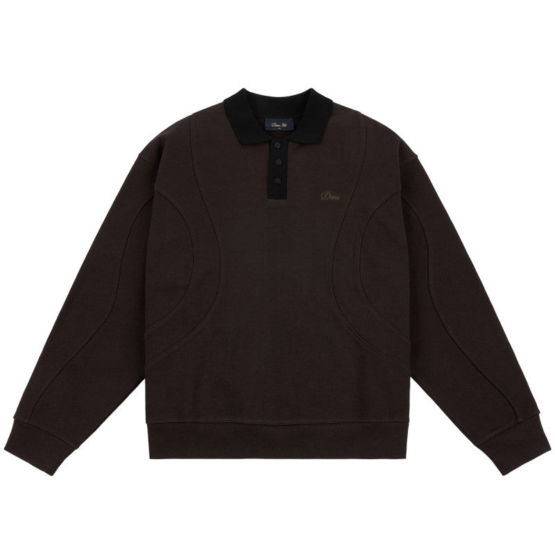 Dime French Terry Rugby Brown