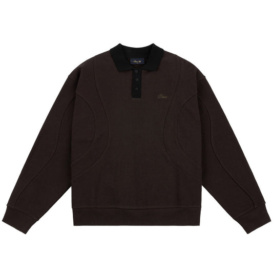 Dime French Terry Rugby Brown