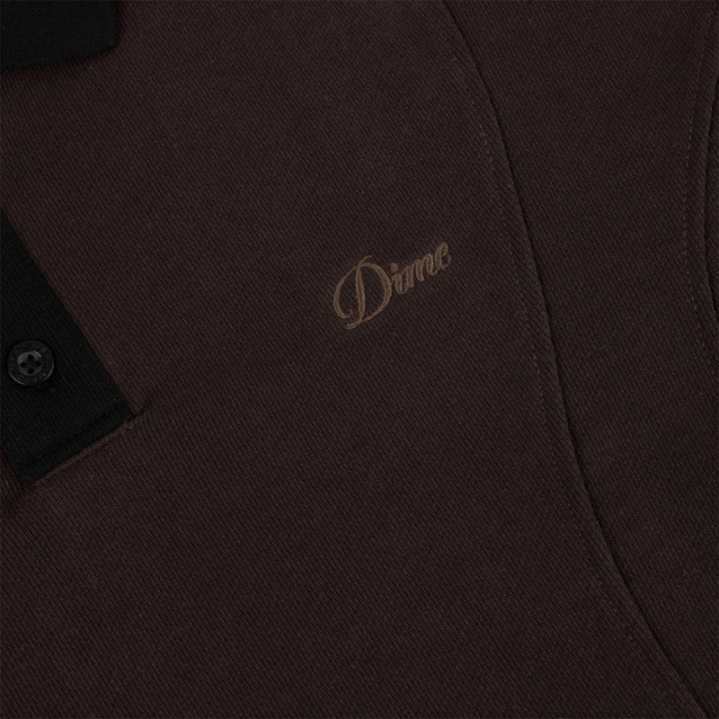 Dime French Terry Rugby Brown