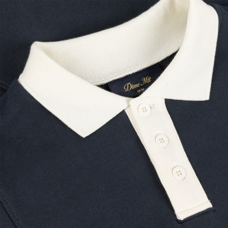 Dime French Terry Rugby Navy