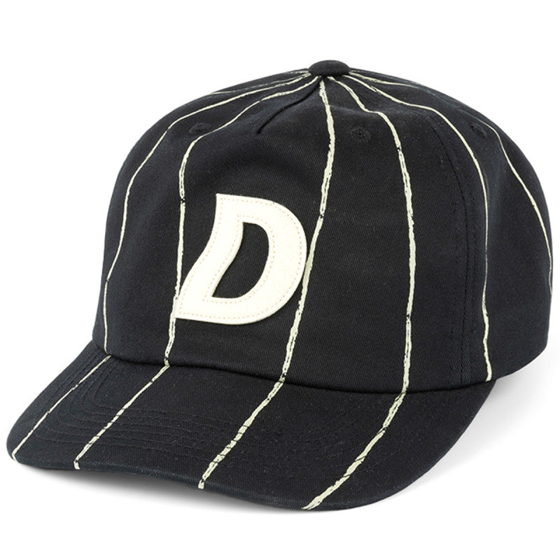 Dime Pinstriped Worker Cap Black
