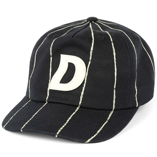 Dime Pinstriped Worker Cap Black
