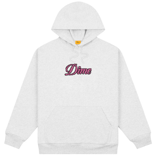 Dime Pixel Cursive Hoodie Ash