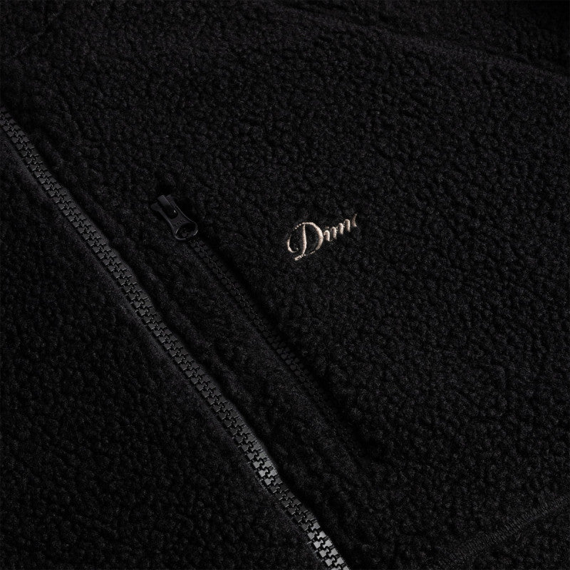 Dime Polar Fleece Sherpa Zip Black