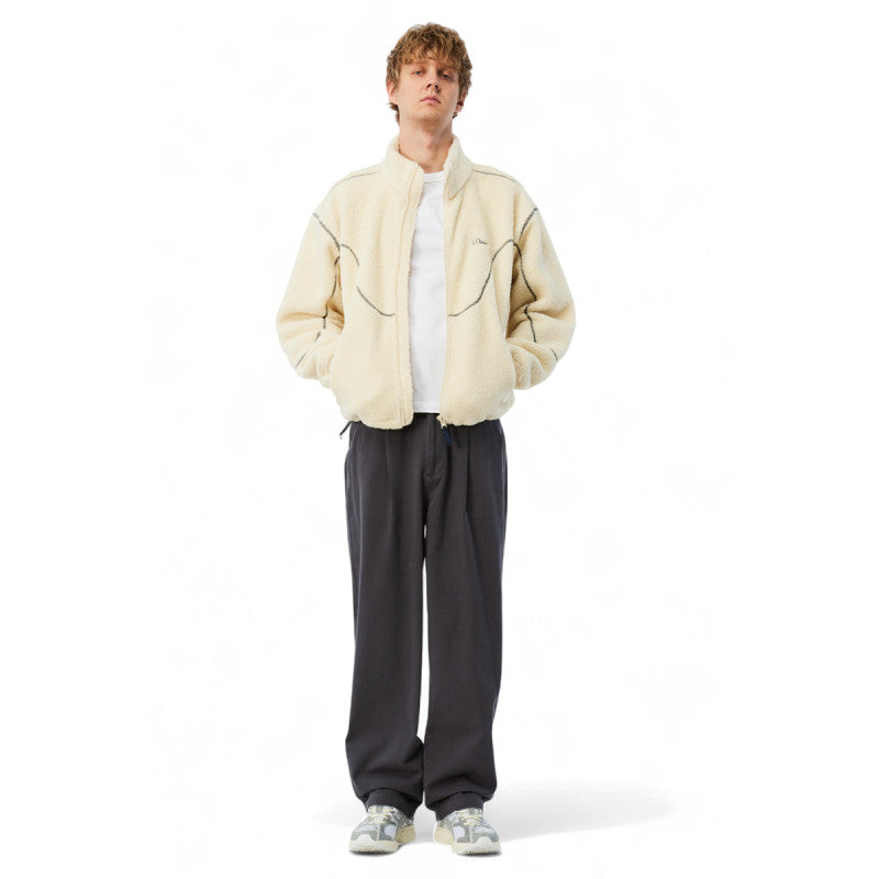 Dime Polar Fleece Sherpa Zip Cream