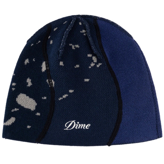 Dime Reverse Stitch Skully Beanie Navy