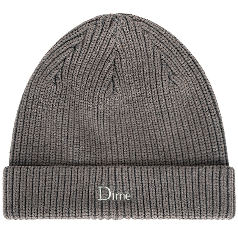 Dime Rib Fold Beanie Dark Gray