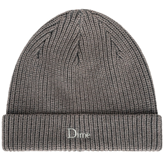 Dime Rib Fold Beanie Dark Gray