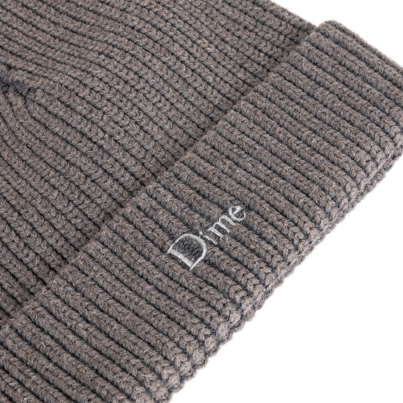 Dime Rib Fold Beanie Dark Gray
